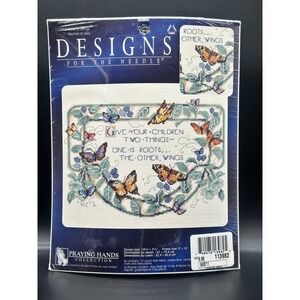 Vintage Designs for the Needle Cross Stitch Kit Roots Wings Butterfly‎ Sampler